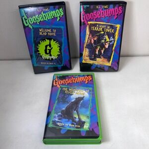 Goosebumps VHS Lot Welcome to Dead House Terror Tower Werewolf Fever Swamp